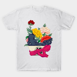 Minhwa: Peony on Rocks A Type (Korean traditional/folk art) T-Shirt